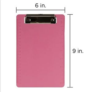 LAST CALL Hot pink memo clip board